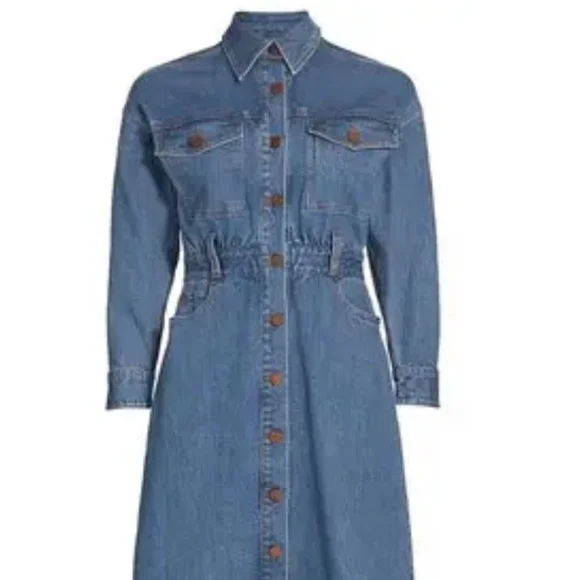 Alice + Olivia Denim Midi Dress Alice + Olivia Denim Midi Dress